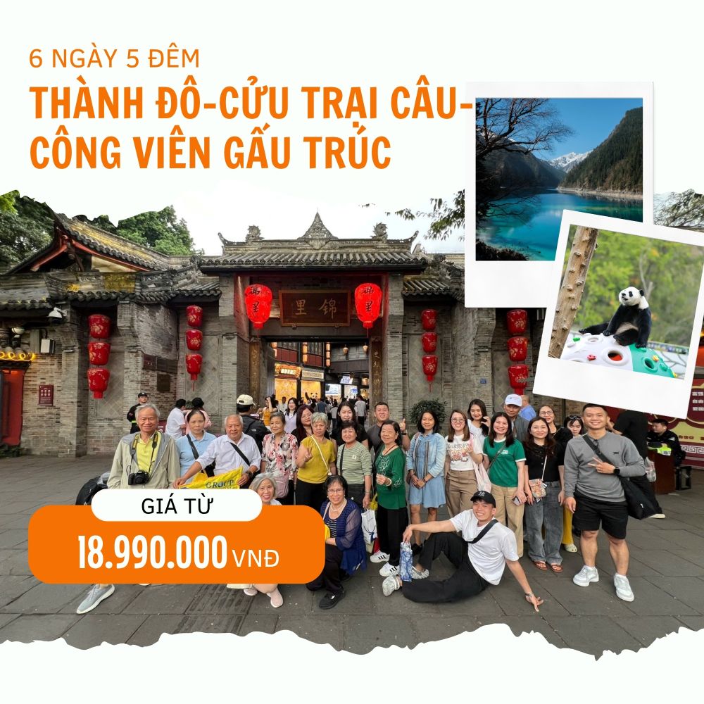 THÀNH ĐÔ – CỬU TRẠI CÂU – CÔNG VIÊN GẤU TRÚC 6N5Đ